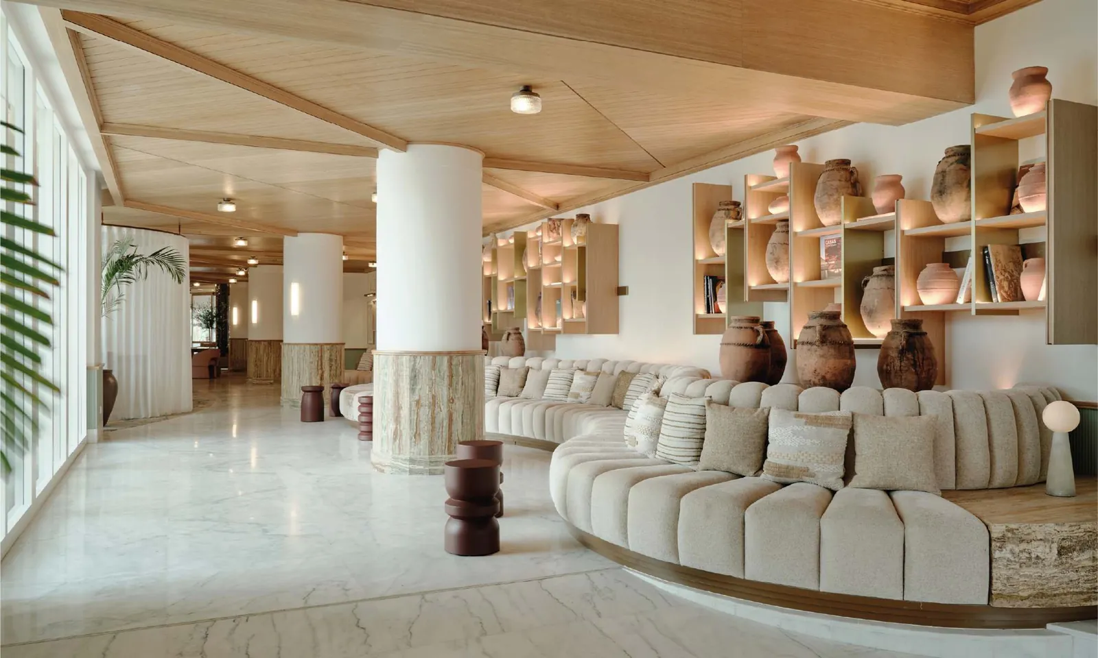 Design lobby at BLESS Ibiza The Site, Ibiza