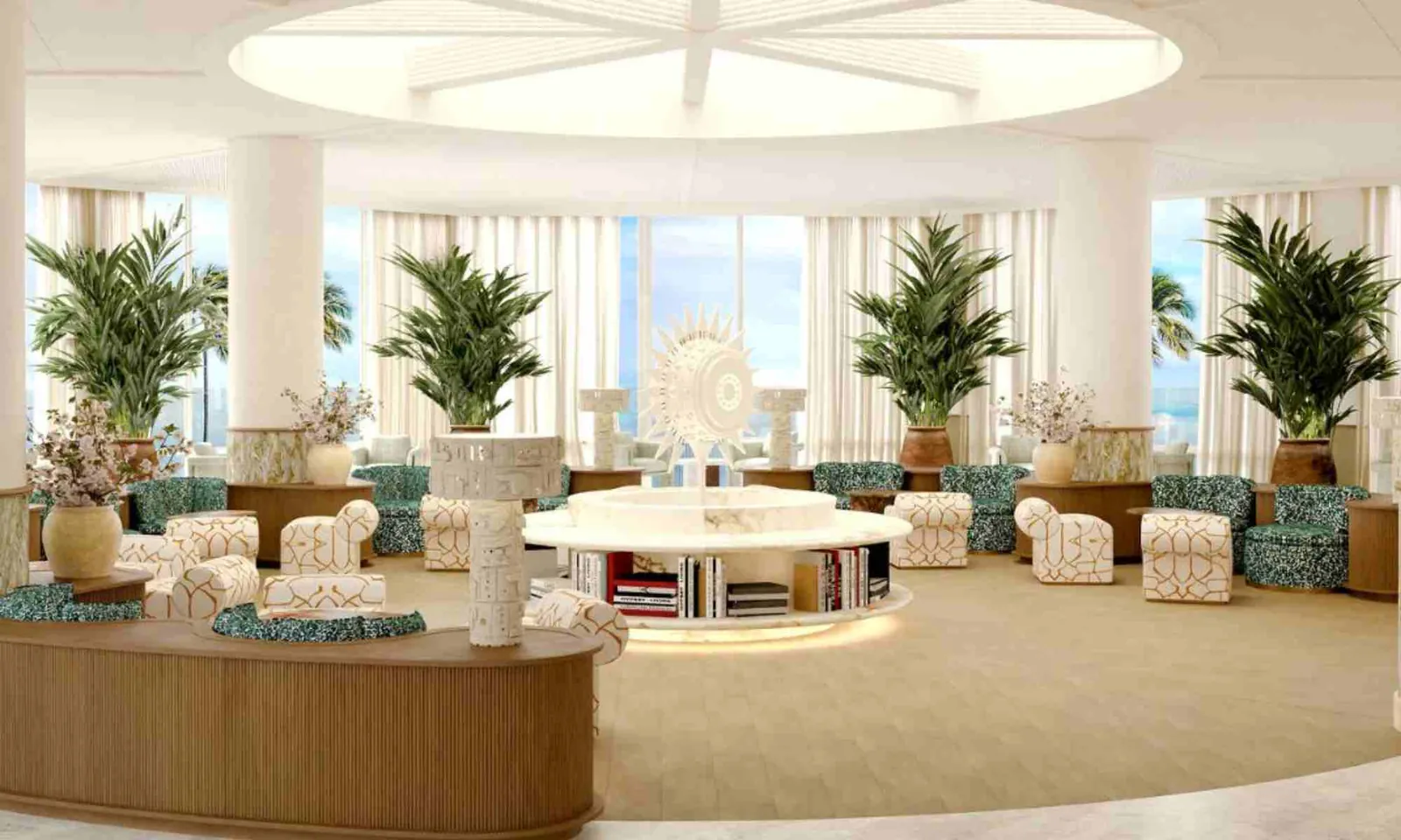Bright lounge at BLESS Ibiza The Site