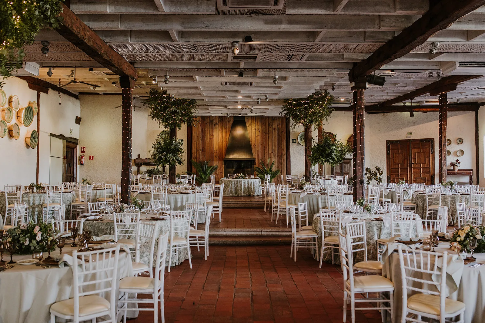 Large banquet hall at the Palacio del Negralejo